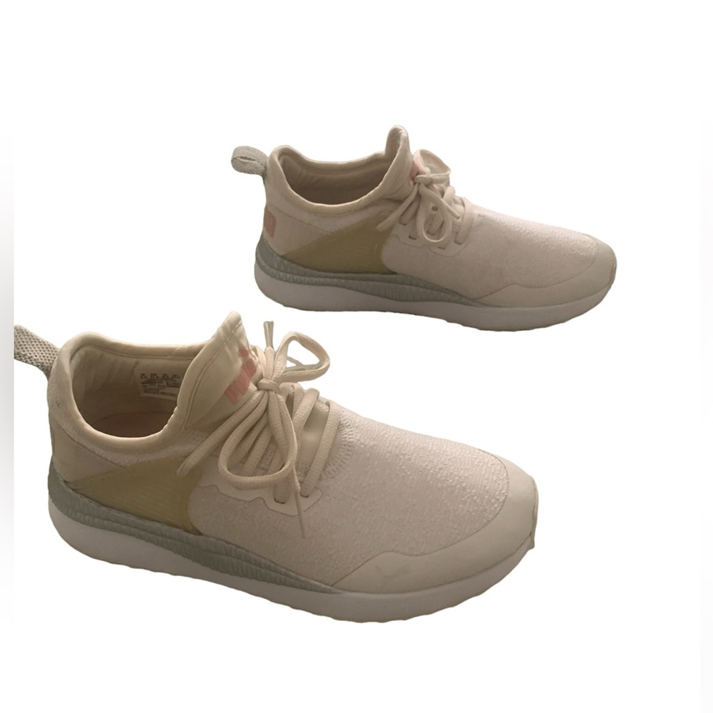 PUMA Cream Mesh Sneakers | EUC | No Box Fits Youth or Women 37.5